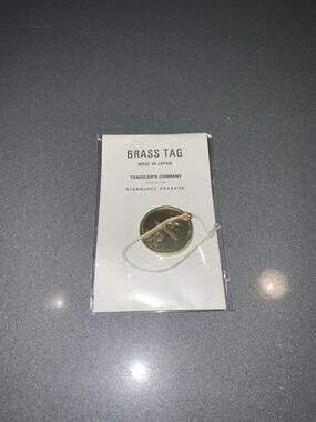TRAVELER'S company Starbucks Reserve Roastery Tokyo Brass Tag Limited Edition